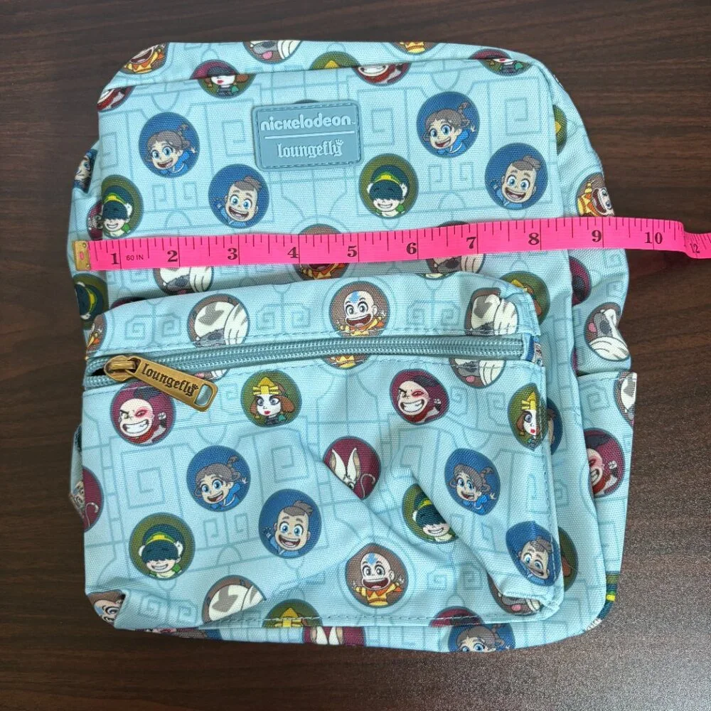 Loungefly Avatar The Last Airbender All-Over Print Nylon Square Mini Backpack